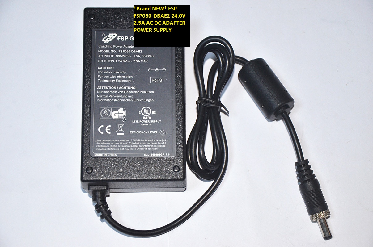 *Brand NEW* FSP FSP060-DBAE2 24.0V 2.5A AC DC ADAPTER POWER SUPPLY